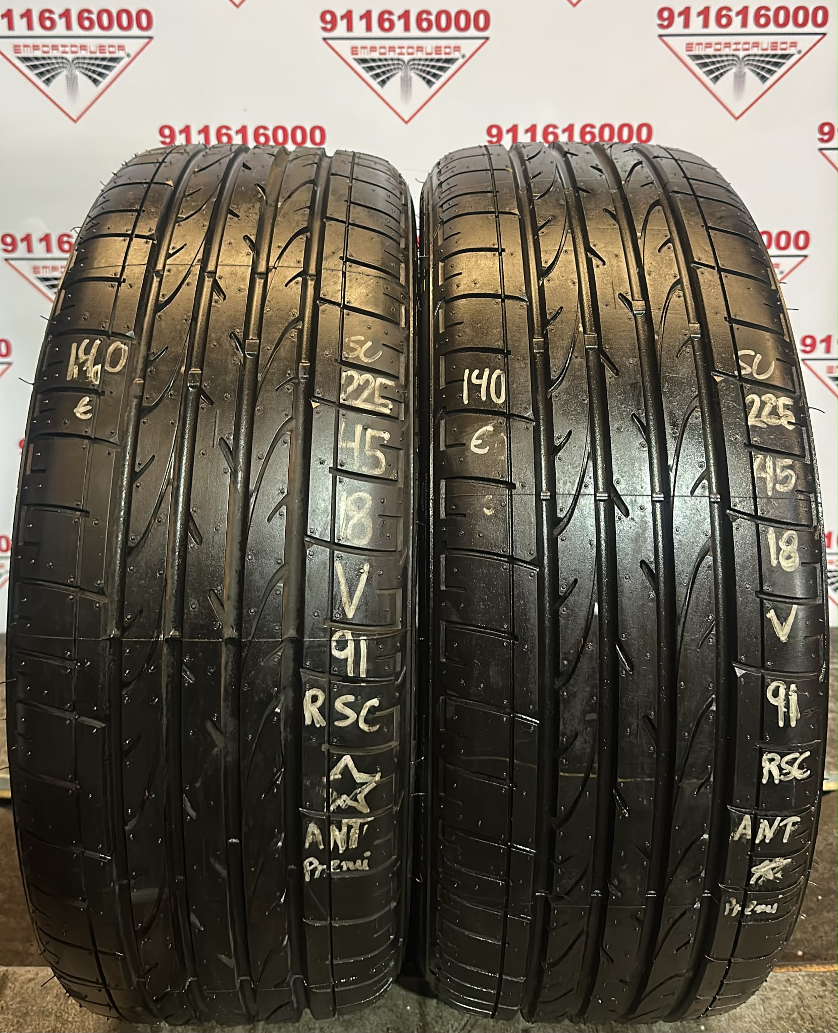 BRIDGESTONE DUELER H-P SPORT USADO PREMIUM RSC 225/45 R18 91 V